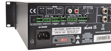 1 to 2 Zone 100V Mixer Amplifier with Media Player Bluetooth USB SD Card 240W